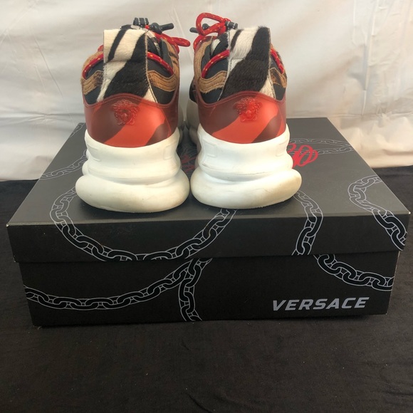 Versace Shoes Versace Chain Reaction Greek Keyprint Sneakers Poshmark